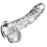 JKALYQ 8.8 Inch Clear Dildo Sex Toys - Realistic Dildos with Powerful Suction Cup for Women - AVYXO