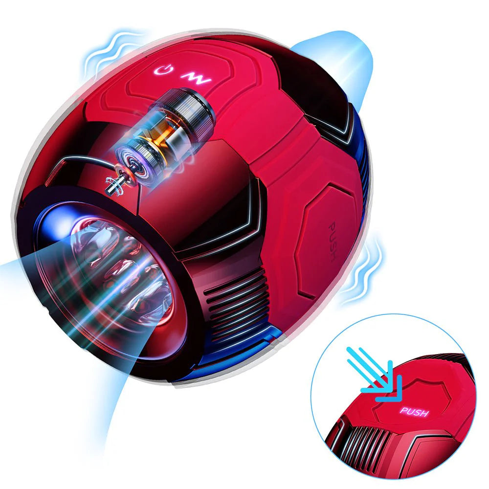 Male Masturbator Sex Toys for Men - Squeezable Penis Training Vibrator with 10 Vibration Modes Pocket Pussys - AVYXO