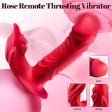 APP Remote Control Vibrator Sex Toys - Adult Toys Wearable Thrusting Dildo with 10 Thrusting - AVYXO
