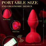 Vibrating Anal Plug Sex Toys -Silicone Vibrators Butt Plug with 9 Vibration Modes APP Remote Control Vibrator - AVYXO