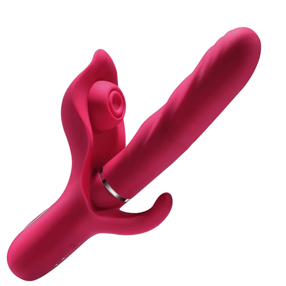Premium 3-in-1 Rabbit Vibrator - Explore 10 Thrusting, 10 Flapping, and 10 Vibration Modes for Ultimate Women and Couples Pleasure - AVYXO