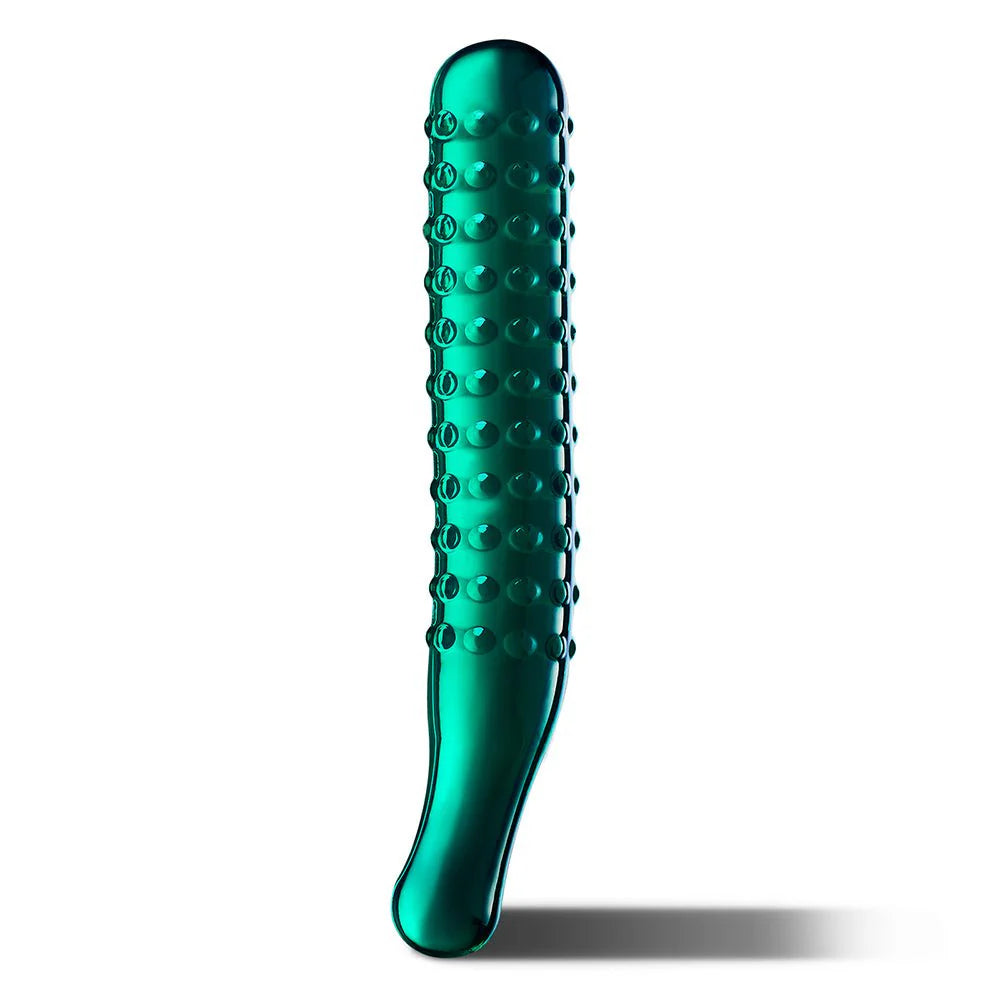 Clear G-spot Dildo: 9.25 Inch Pleasure Wand with Massage Beads Texture - AVYXO