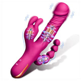 Rabbit Anal Dildo Vibrator Sex Toys -3 in 1 G-Spot Vibrators 10 Vibrating Modes - AVYXO