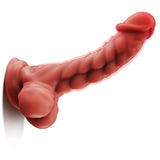 Realistic Manual Dildo for Women- 9.6" Fantasy Silicone Dildo with Strong Suction Cup - AVYXO