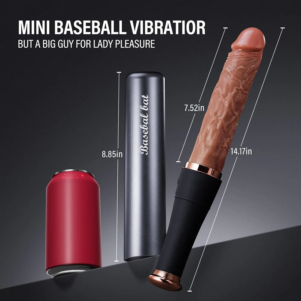 Thrusting Dildo Vibrator Sex Toys - 7.52“ Realistic Baseball Vibrating Dildo Heating Vibrators - AVYXO