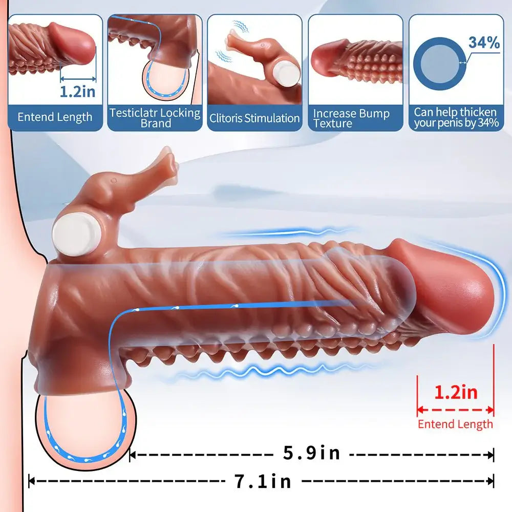 Penis Sleeve Cock Sleeve Vibrator – Enhance Pleasure & Performance