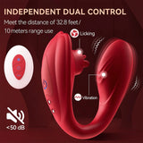 Remote Control Vibrator,Sex Toys for Couples with 10 Licking and Vibration Modes,Female Clitoris G-Spot Vibrating Stimulator - AVYXO