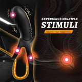 PreviousNext Vibrating Cock Ring Male Sex Toys,AAV 3 in1 Double Penis Ring Vibrator with 10 Vibration Modes - AVYXO