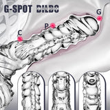 LPJXVU 9 Inch Clear Realistic Dildo, Bad Dragon Dildo with Soft Material and Powerful Suction Cup - AVYXO