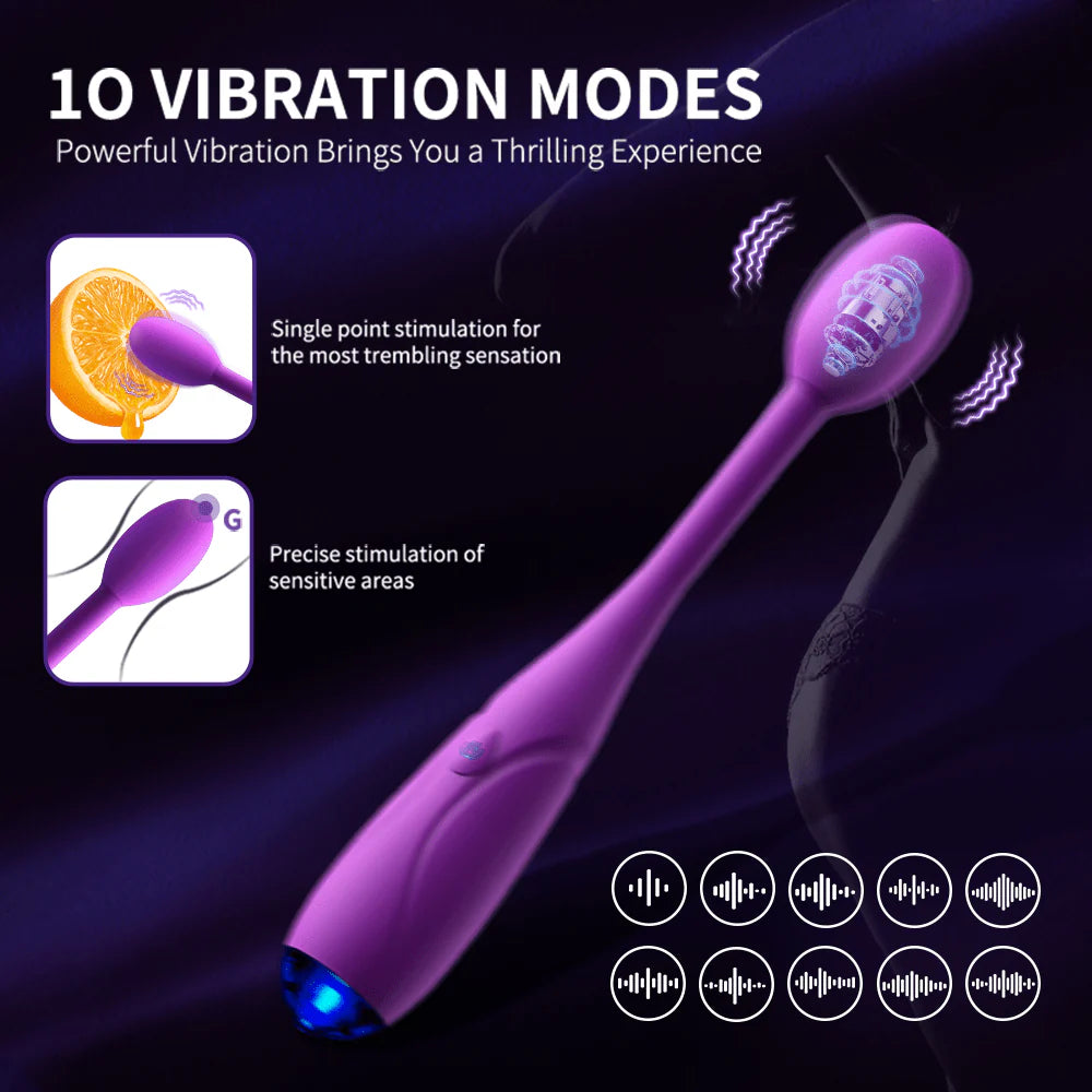 Silicone Clitoral Stimulator with 10 Vibration Patterns for G-spot & Anal - AVYXO
