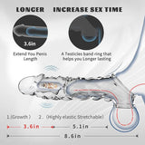Reusable Penis Sleeve with 3.6 Inch Vibrating Ring - AVYXO