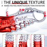 Clear Monster Dildo - 8.8 Inch Realistic G-spot Toy with Suction Cup for Hands-Free Pleasure. Ideal for Adults, Women, Men, and Couples - AVYXO