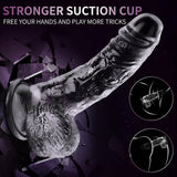 JKALYQ 8.8 Inch Clear Dildo Sex Toys - Realistic Dildos with Powerful Suction Cup for Women - AVYXO