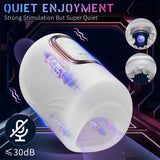 Automatic Male Masturbators Sex Toy - Male Sex Toys for Penis Stroker with 10 Tapping & 10 Vibrating Modes - AVYXO