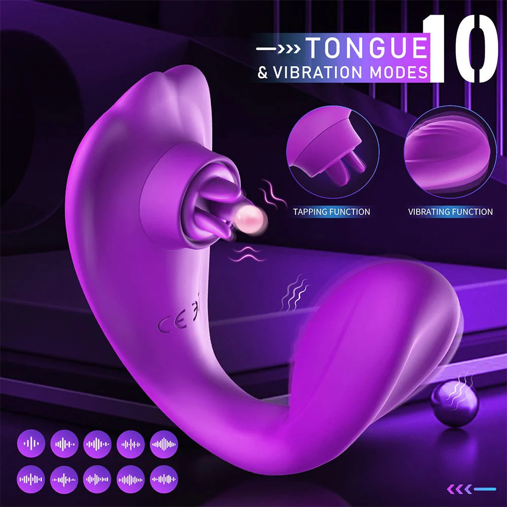 EllaVibe - APP Control, Clitoral Licking G Spot Vibrator with 20 Modes - AVYXO