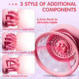 AAV BlissBuds Clamps - 3 Brush Heads Nipple Vibrator - AVYXO