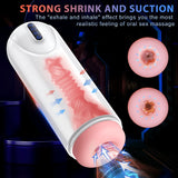 Multi-Function Male Masturbator - 4 Thrusts & 4 Suctions & 10 Vibration Modes - AVYXO