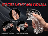 Male Masturbator Sex Toys Transparent Mens Strocker Cup - Soft TPE Pocket Pussy Masturbation Cup Sleeves - AVYXO