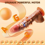 Thrusting Dildo Vibrator Sex Toys - 9" Realistic Dildos with 3 Thrusting & 9 Vibration Modes - AVYXO