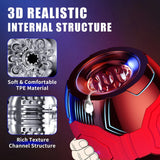 Male Masturbator Sex Toys for Men - Squeezable Penis Training Vibrator with 10 Vibration Modes Pocket Pussys - AVYXO