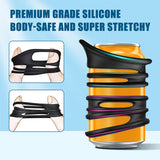 Penis Rings Male Sex Toy - Silicone Cock Rings with 2 Different Style Set for Erectile Enhancement - AVYXO