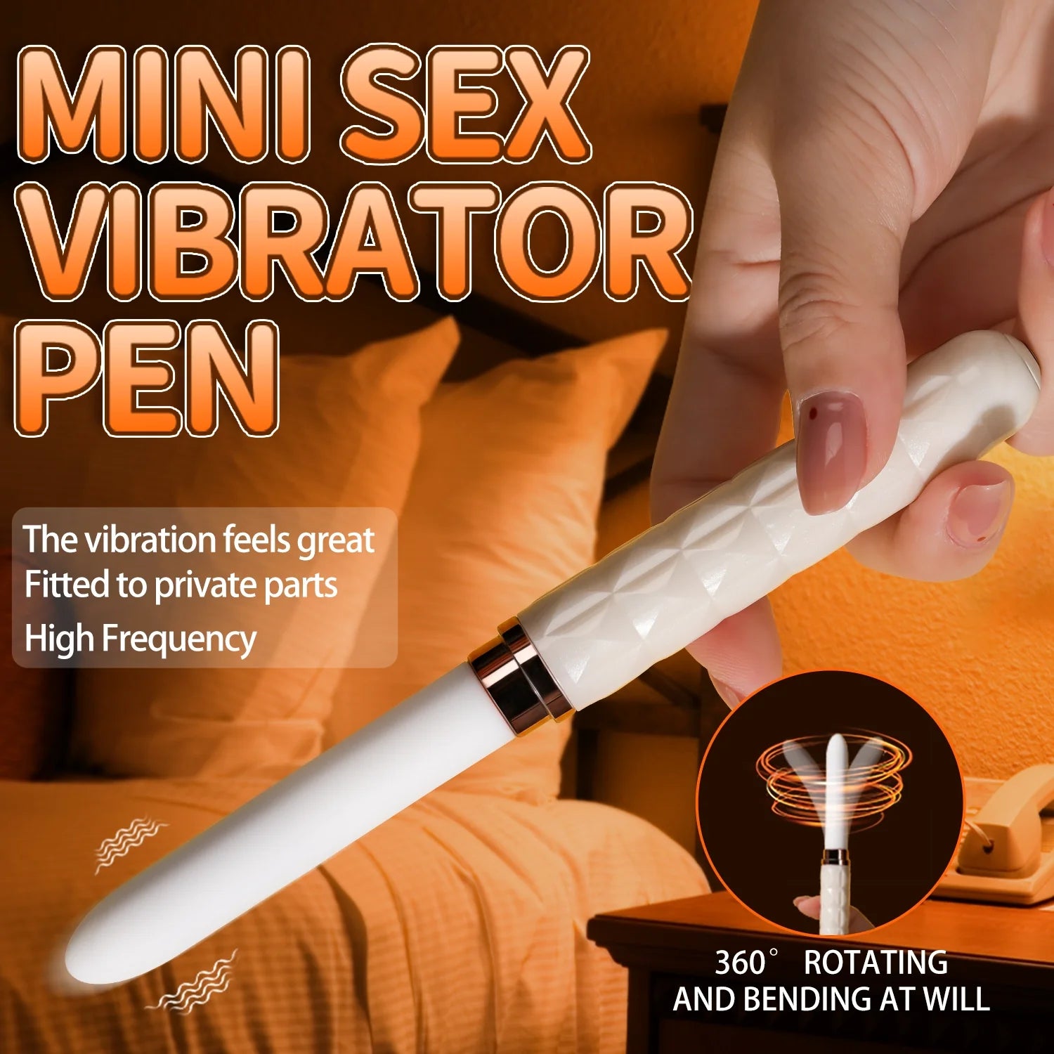 Adult Vibrating Orgasm Pen - Heated Clitoral & G-Spot Stimulator - AVYXO