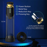 Electric Penis Vacuum Pump - Male Sex Toys Extender for Effective Penis Enlargement with 5 Suction Modes - Adult Sex Toy - AVYXO