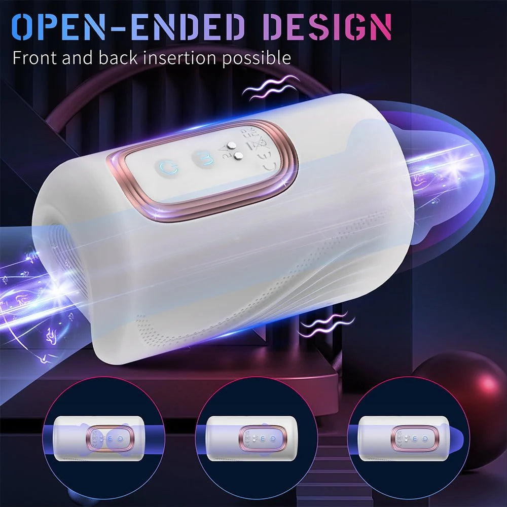 Automatic Male Masturbators Sex Toy - Male Sex Toys for Penis Stroker with 10 Tapping & 10 Vibrating Modes - AVYXO