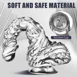 LPJXVU 9 Inch Clear Realistic Dildo, Bad Dragon Dildo with Soft Material and Powerful Suction Cup - AVYXO