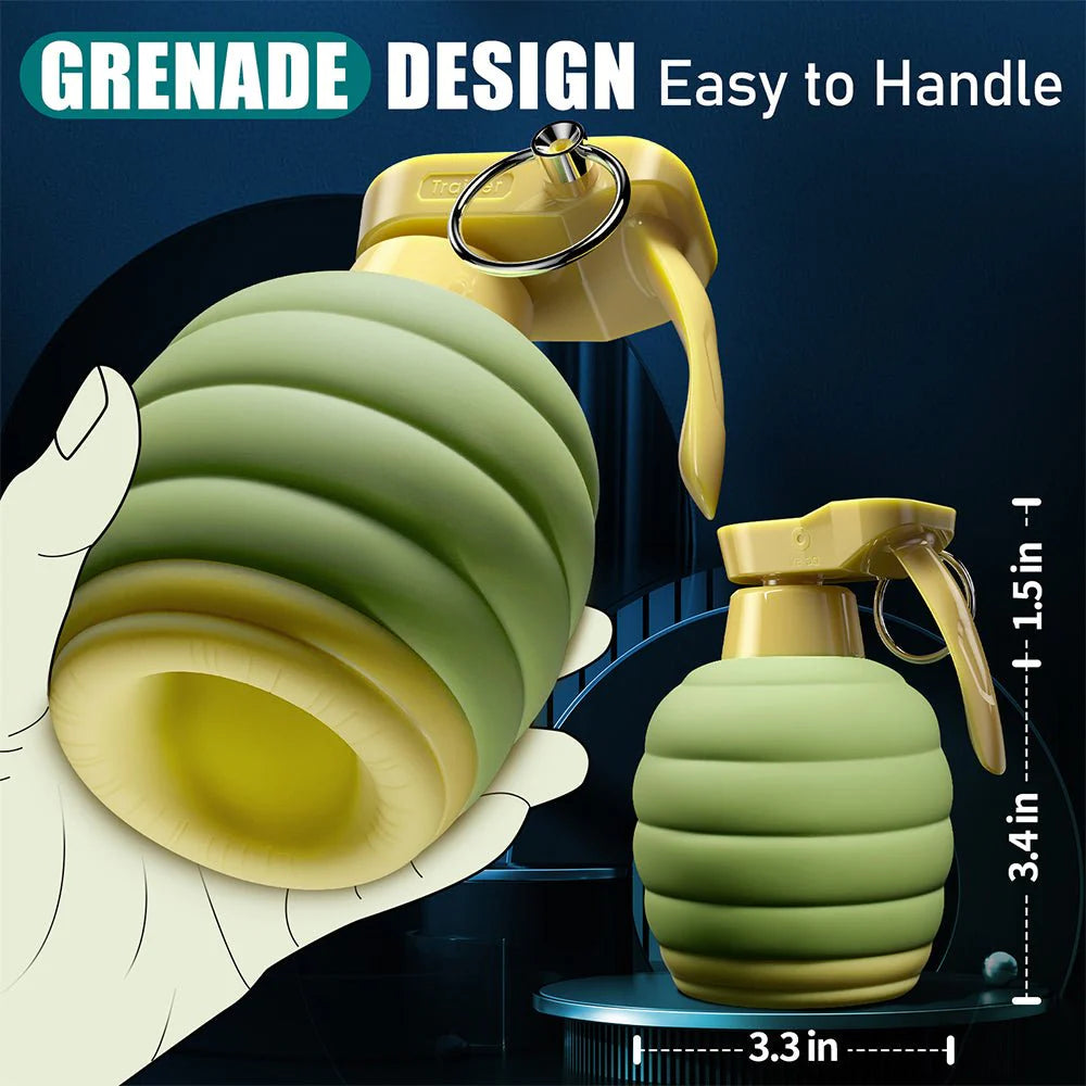 Male Masturbator Male Sex Toys - Adult Toys Male Vibrator with 10 Vibrating Modes for Glans Training & Prolong Endurance for green color - AVYXO