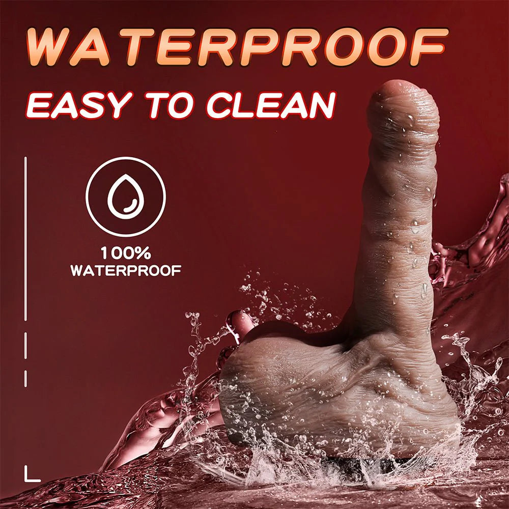 Thrusting Dildo Vibrator Sex Toy - 7.9' Realistic Dildos with 5 Thrusting & 7 Vibration,G spot Anal Vibrato - AVYXO