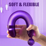 Clear Dildo G Spot Sex Toy - 10.6 Inch Pleasure Wand Double Head Anal Stimulator Sex Toys for Women - AVYXO