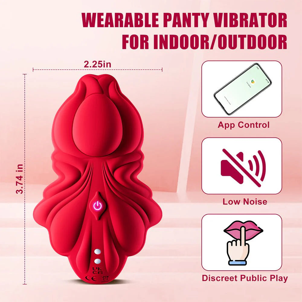 Wearable Panty Vibrator - Remote Control Clitoral Stimulator - AVYXO