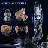 Reusable Penis Sleeve with 3.6 Inch Vibrating Ring - AVYXO