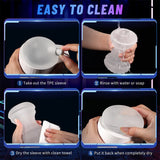 Male Masturbator Men Sex Toys - Male Masturbators with 4 Suction & 10 Vibration Modes, Sucking Male Masturbation Cup - AVYXO