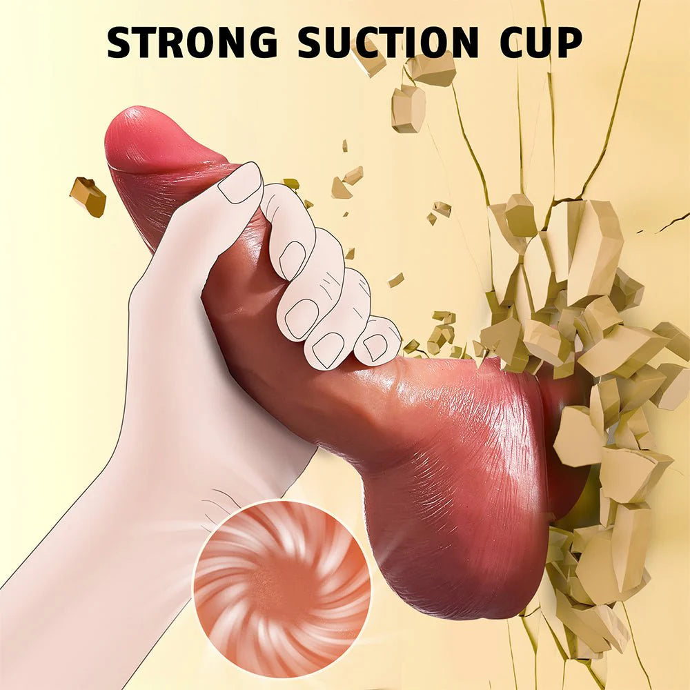 Realistic Squirting Dildo for Women 8.3'' Soft Silicone Ejaculating Dildos with Strong Suction Cup - AVYXO