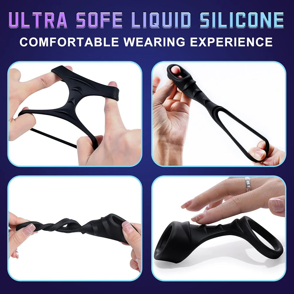 Silicone Cock Ring for Men Ring Medical Sex Toy for Couples to Increase Potency Sex Toy - AVYXO