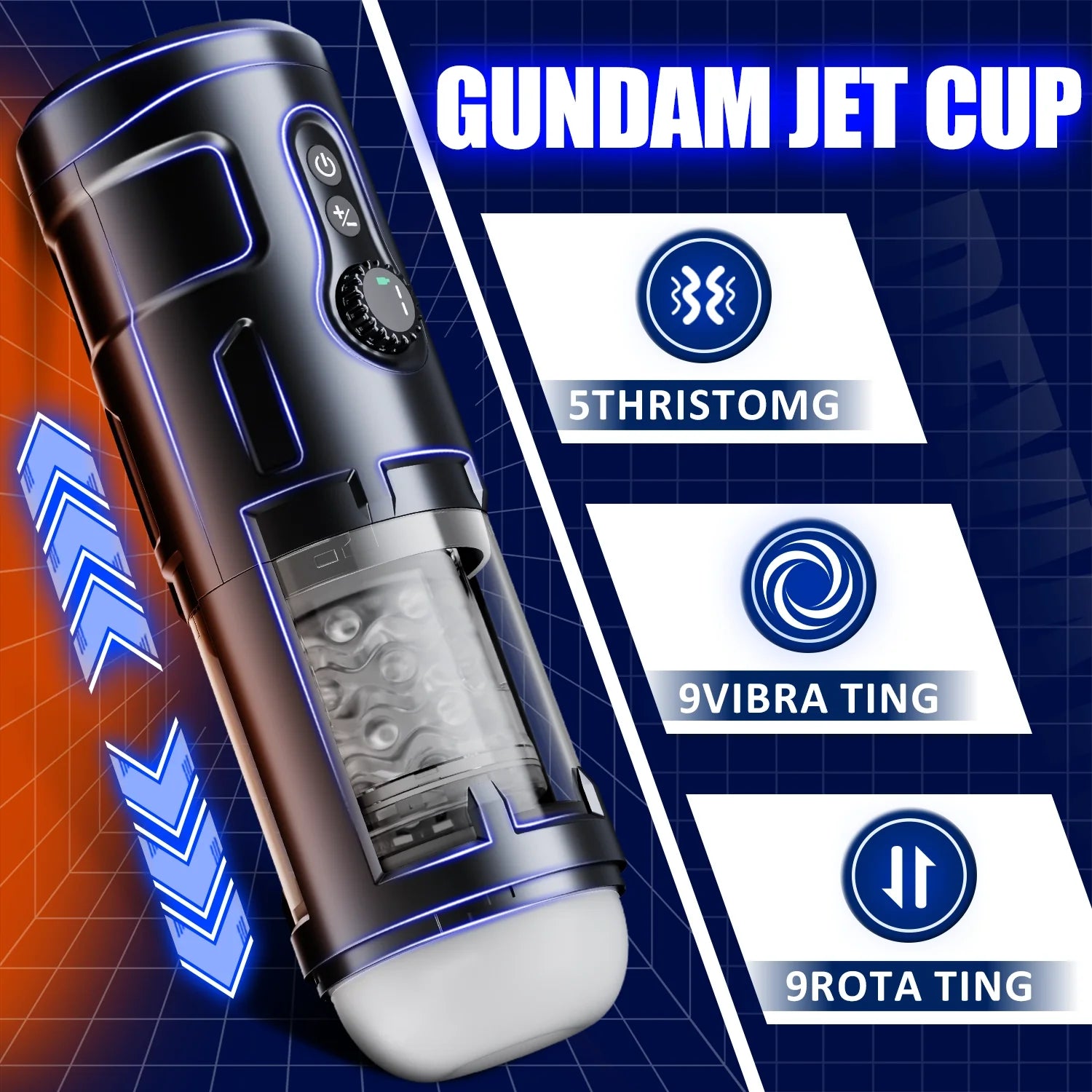 Automatic Male Masturbation Cup - 5 Frequency Modes & Infinite Speed - AVYXO