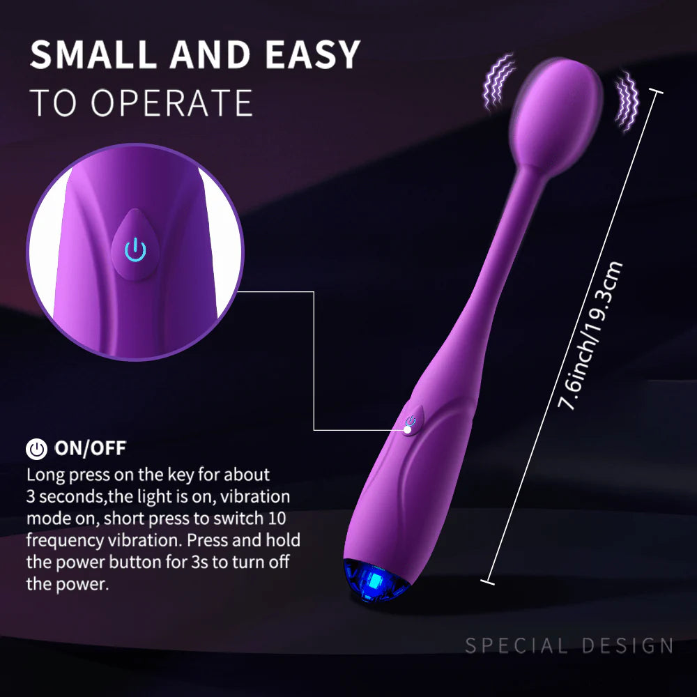 Silicone Clitoral Stimulator with 10 Vibration Patterns for G-spot & Anal - AVYXO