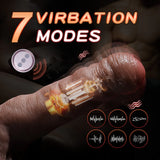 Thrusting Dildo Vibrator Sex Toy - 7.9' Realistic Dildos with 5 Thrusting & 7 Vibration,G spot Anal Vibrato - AVYXO