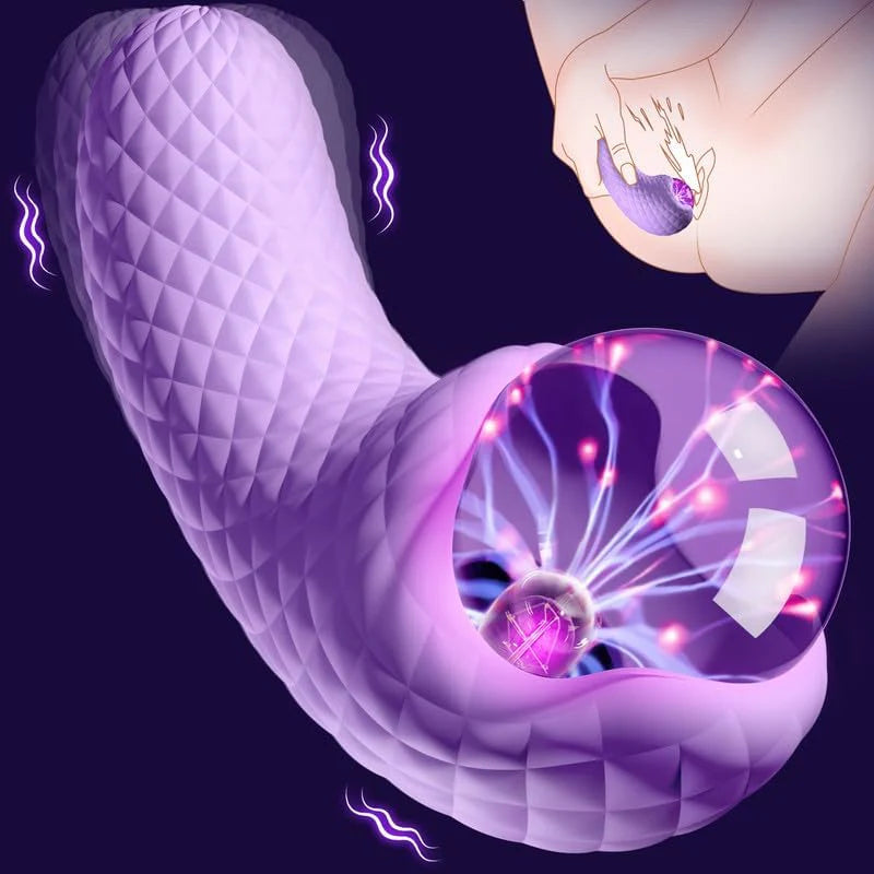 Electric Pulse Vibrator Wand - 10 Modes for G-Spot, Clitoral, Nipple, Anal Stimulation, Magic Wand Small Vibrators for Women Pleasur - AVYXO