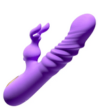 Rabbit Dildos for Clitorial Anal Stimulation,3 in 1 G spot Vibrators Dildo with 6 Twisting & 6 Vibrating Modes - AVYXO