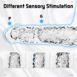 Penis Sleeve Vibrator Cock Ring-3.4 Inch Penis Extender Sleeves with Penis Ring for Cock Enlarger & Girth Male Sex Toys - AVYXO