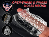Male Masturbator Sex Toys Transparent Mens Strocker Cup - Soft TPE Pocket Pussy Masturbation Cup Sleeves - AVYXO