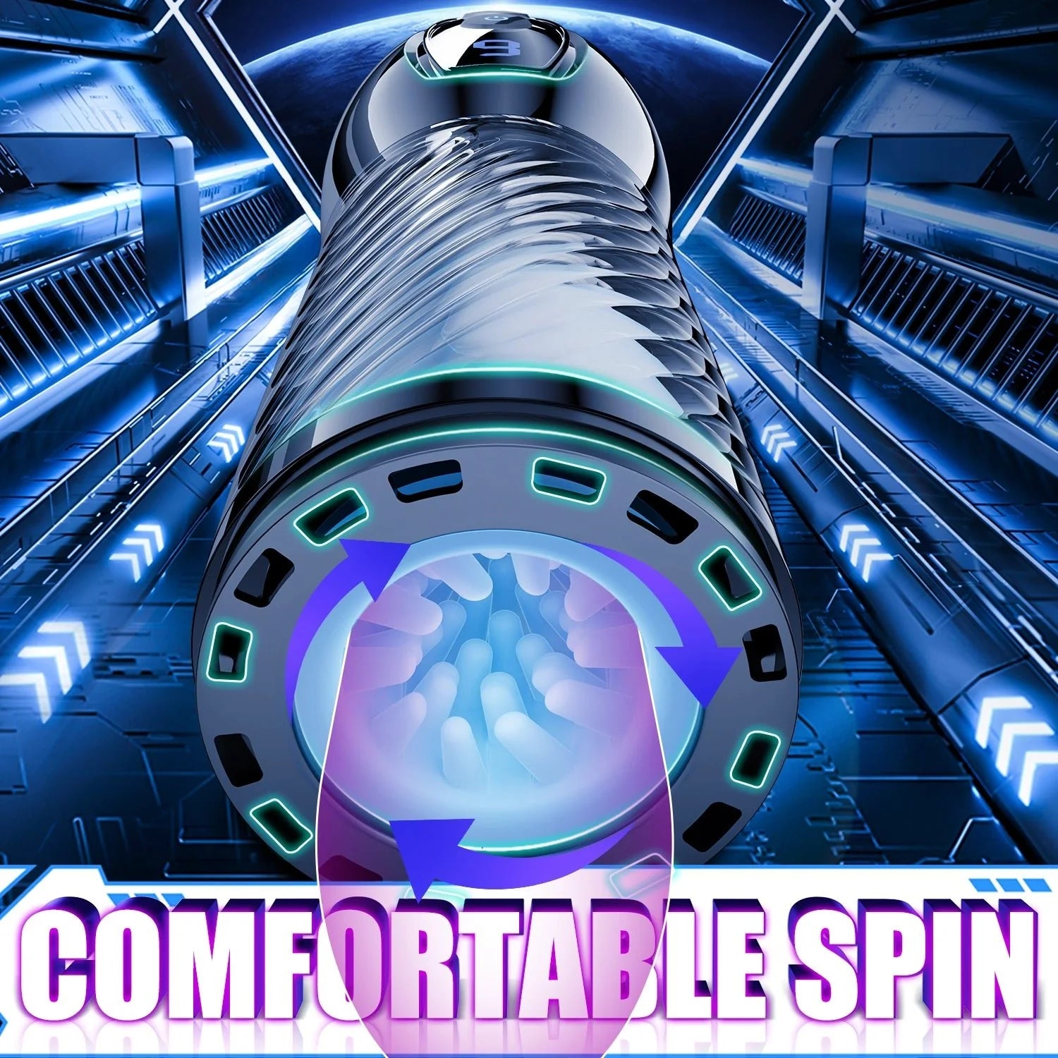 Automatic Male Masturbation Cup - 9 Telescopic + Rotating Modes - AVYXO