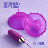 PreviousNext Nipple Clitoral Vibrator Sex Toys - LIKKCUT 2 in 1 Nipple Toys for Women - AVYXO