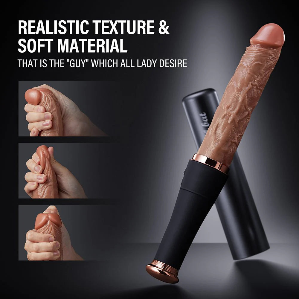Thrusting Dildo Vibrator Sex Toys - 7.52“ Realistic Baseball Vibrating Dildo Heating Vibrators - AVYXO