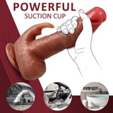 Thrusting Dildo G Spot Rabbit Vibrator Realistic Dildos Clitoral Stimulator with 3 Thrusting and 7 Vibration Modes - AVYXO
