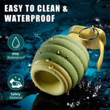 Male Masturbator Male Sex Toys - Adult Toys Male Vibrator with 10 Vibrating Modes for Glans Training & Prolong Endurance for green color - AVYXO