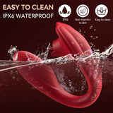 Remote Control Vibrator,Sex Toys for Couples with 10 Licking and Vibration Modes,Female Clitoris G-Spot Vibrating Stimulator - AVYXO